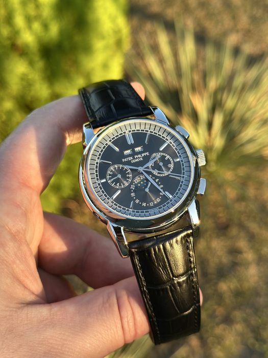 ceas patek philippe gray dial steel