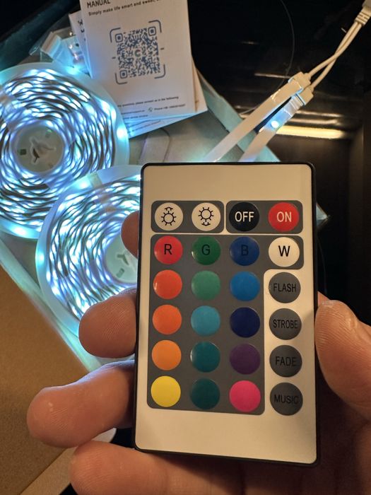 Banda led smart rgw 30 m (15+15) compatibila cu googlehome sau alexa