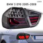 Тунинг LED стопове опушени BMW 3 E90 05-08 тонирани лед бмв е90 черни
