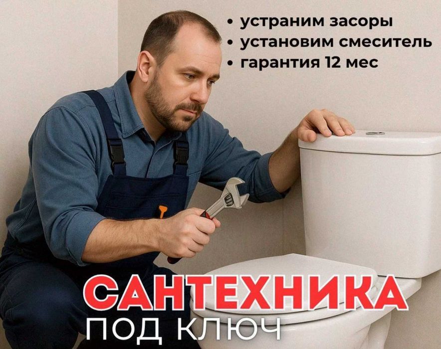 Сантехник на дом срочный выезд в любое время