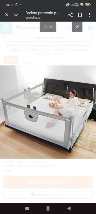 Vând bariera protecție pat