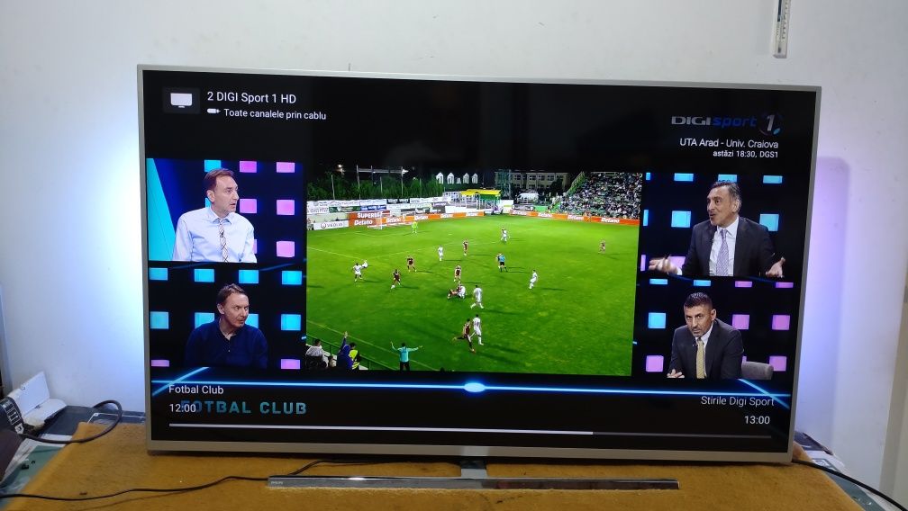 Televizor led 4K UHD Smart Philips Android Ambilight 140 cm WiFi