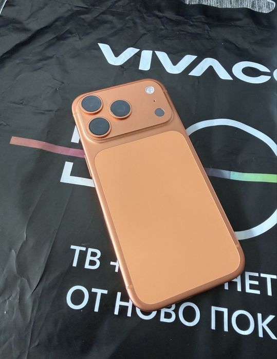 КАТО НОВ 512GB iPhone 17 Pro Vivacom Гаранция 2027 г. Cosmic Orange