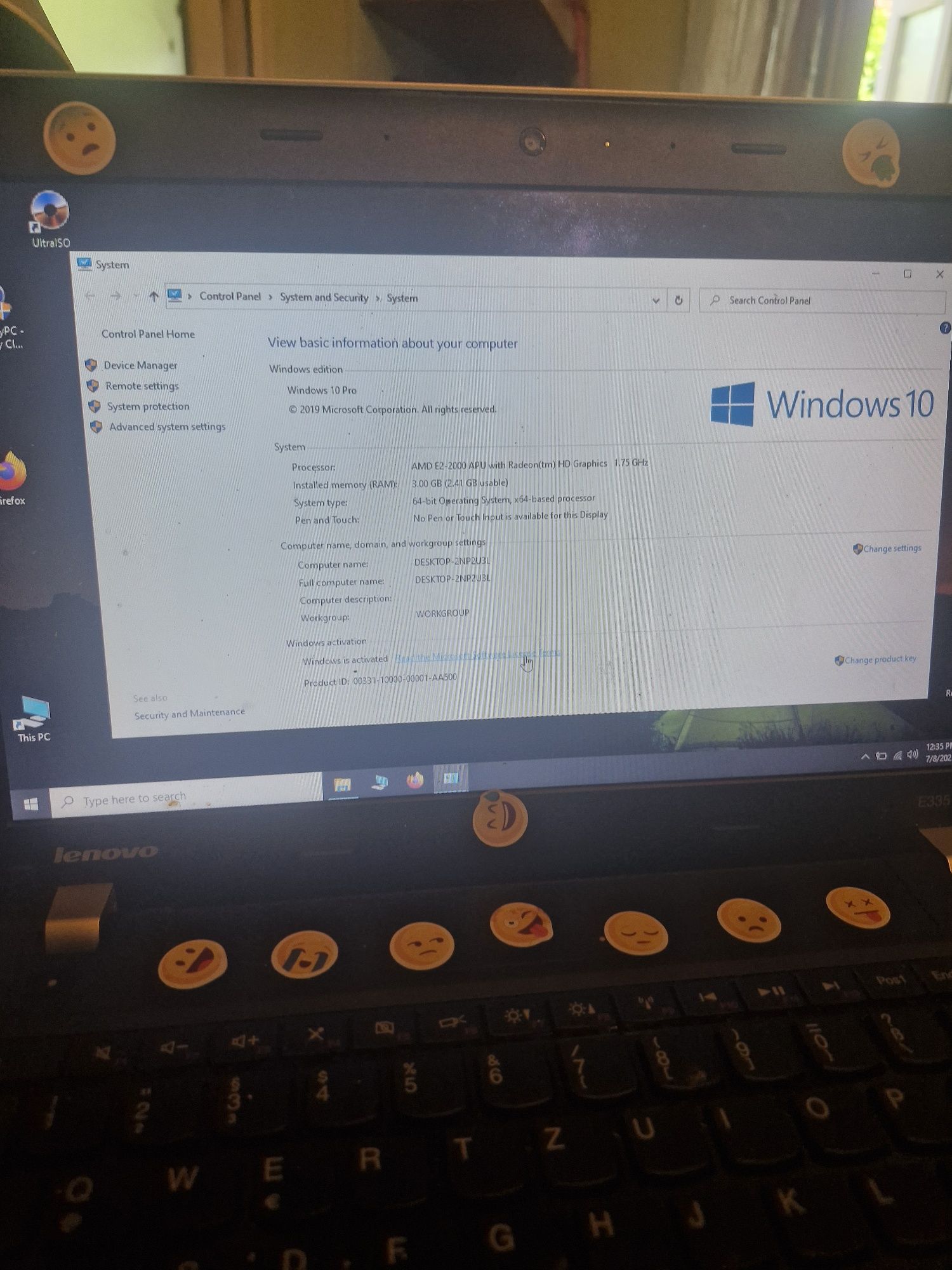 Laptop  thinkpad in stare buna de functionare