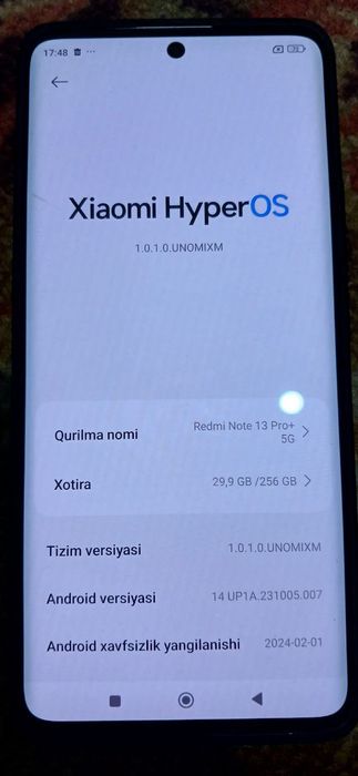 Redmi NOTE 13 PRO+5G