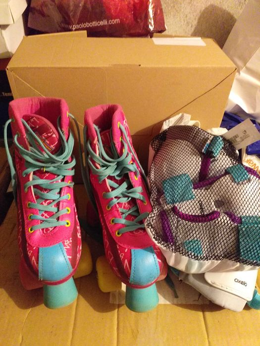 Детски ролкови кънки Нина,отговарят на 36-37 номер спредпазители