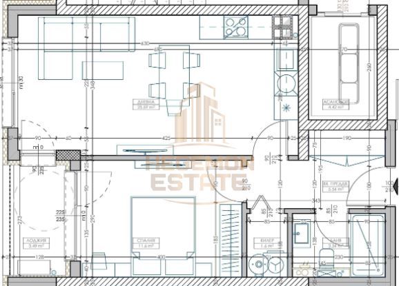 Продава се Двустаен апартамент в Варна, Младост 2 - 69 кв.м за 1276 €/кв.м - Снимка #3