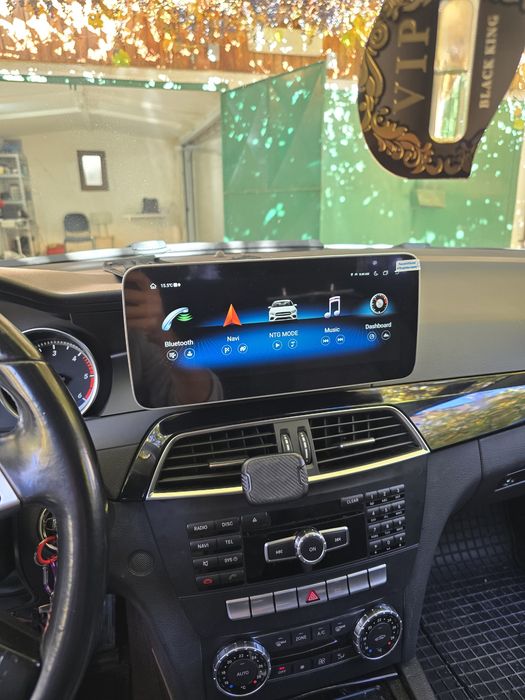 Navigatie android Mercedes C Class w204 Carplay Waze YouTube BT