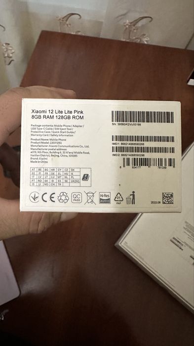Xiaomi 12lite 8ga 128 gb