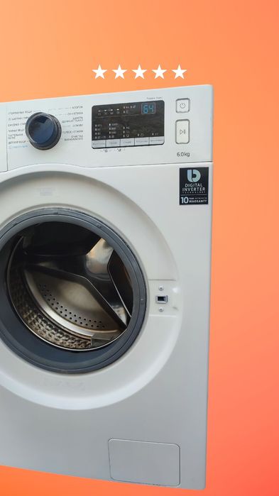 Стиральный машина Samsung inverter 6kg идеальное состояние.