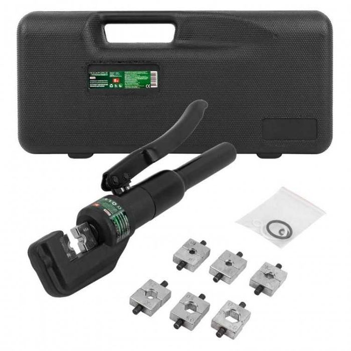 НЕМСКИ Хидравлични Клещи За Кербоване RockForce 5T 6-70 мм2 +ЛЕД ФЕНЕР