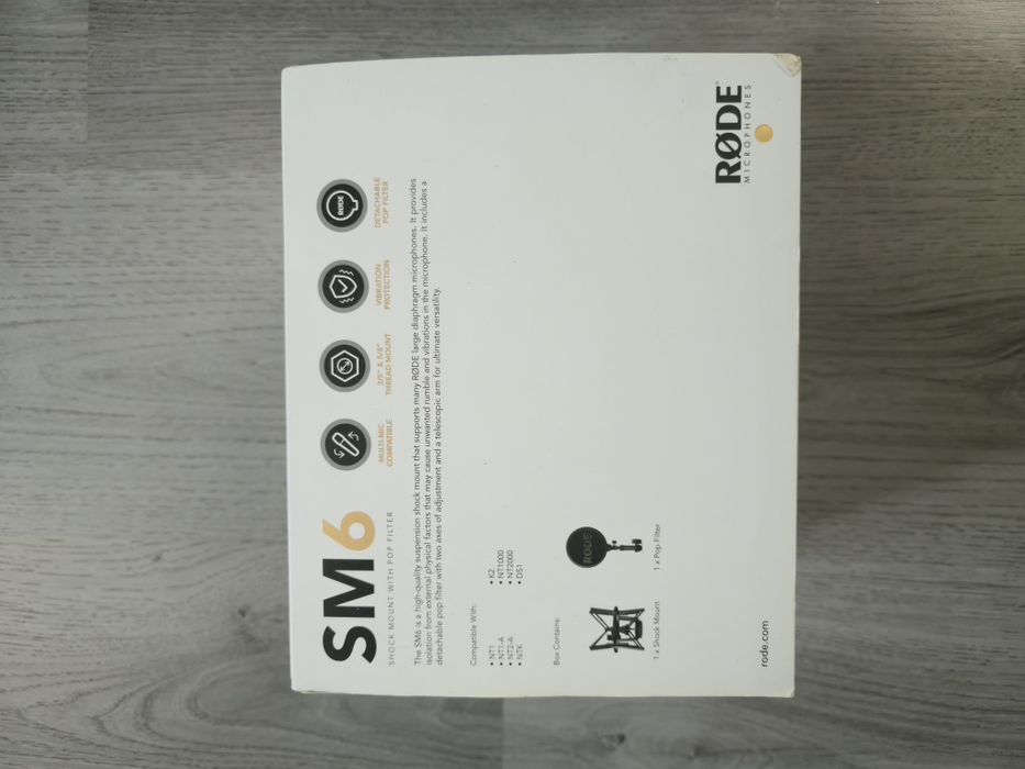 RODE SM6 Shock Mount cu Pop Filter