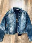 Geaca blugi Terranova/ Denim marime S+ bluza neagra