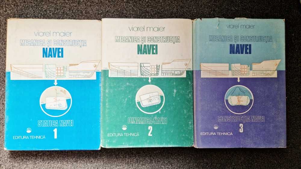 MECANICA si CONSTRUCTIA NAVEI - Viorel Maier (3 volume) 1987