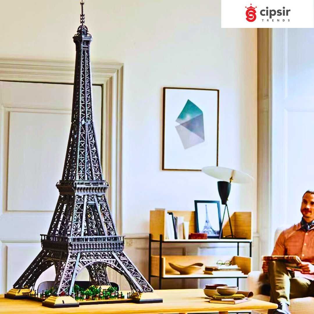 Turnul Eiffel,Contructie 3D, 150 cm, 10000 piese cu prinderi stabile.