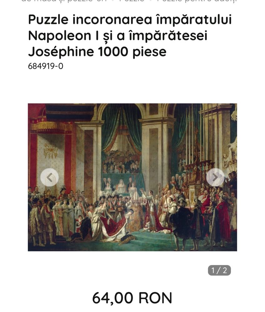 Puzzle incoronarea împăratului