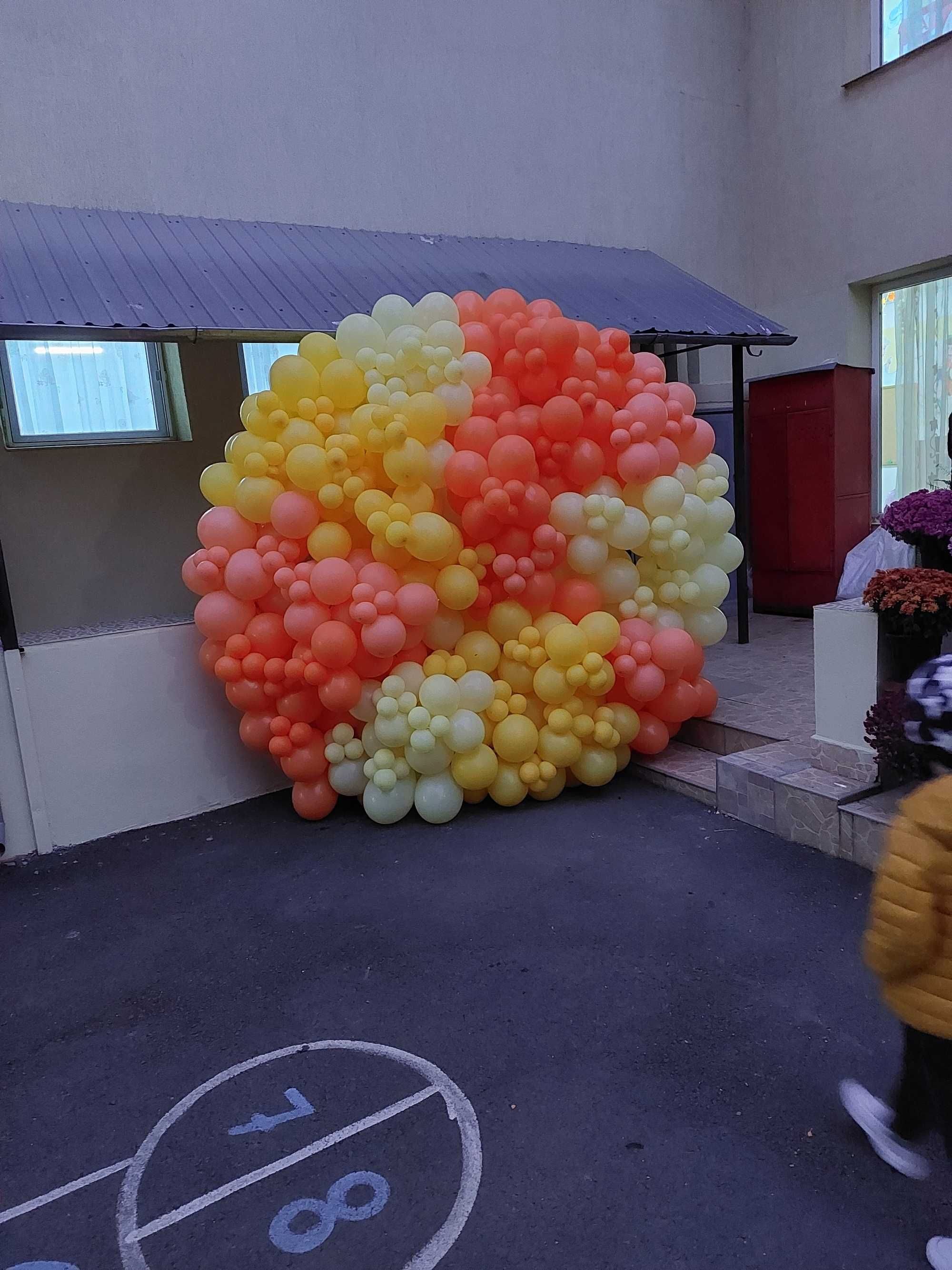 Arcada/Panou baloane botez, majorat, nunta/ Aranjamente baloane heliu