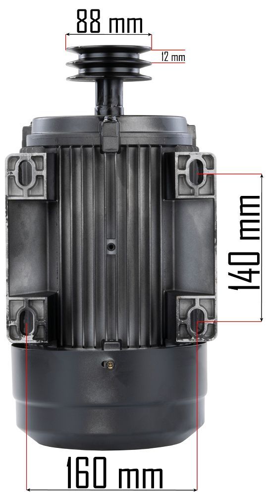 Motor electric 3kw , 2800rpm , Powermat PM-KO-100T-150T-200T-230V-SI