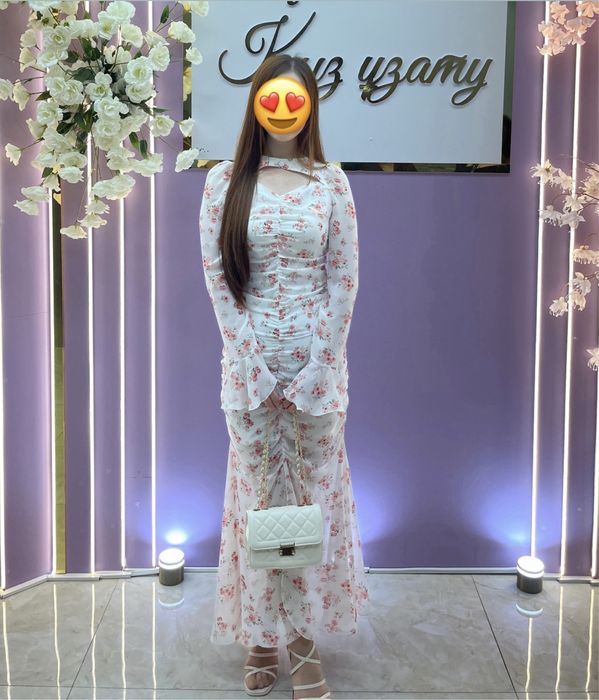 Красивое нежное платье