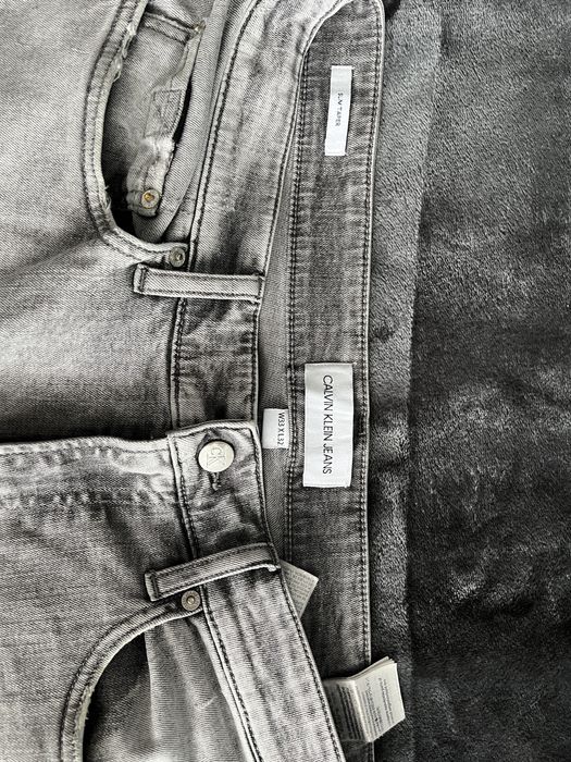 Calvin Klein Jeans original | 33x32 / argintiu / barbati