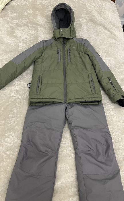 Зимний костюм 12 лет 147-152 см для мальчика, пуховик, брюки лыжные