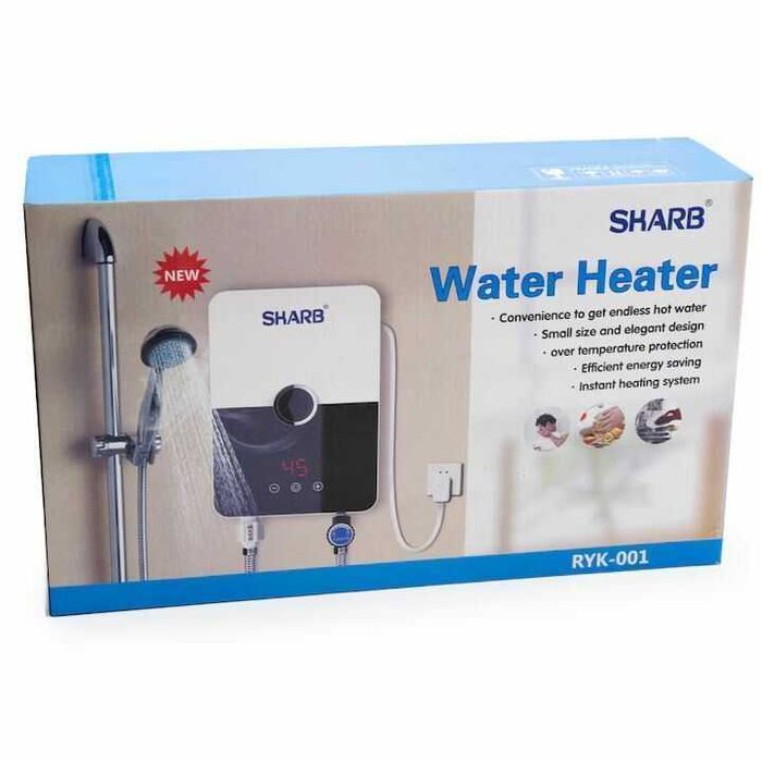 Incalzitor de apa Sharb RYK-001 Flow cu cap de dus si tub pentru gat