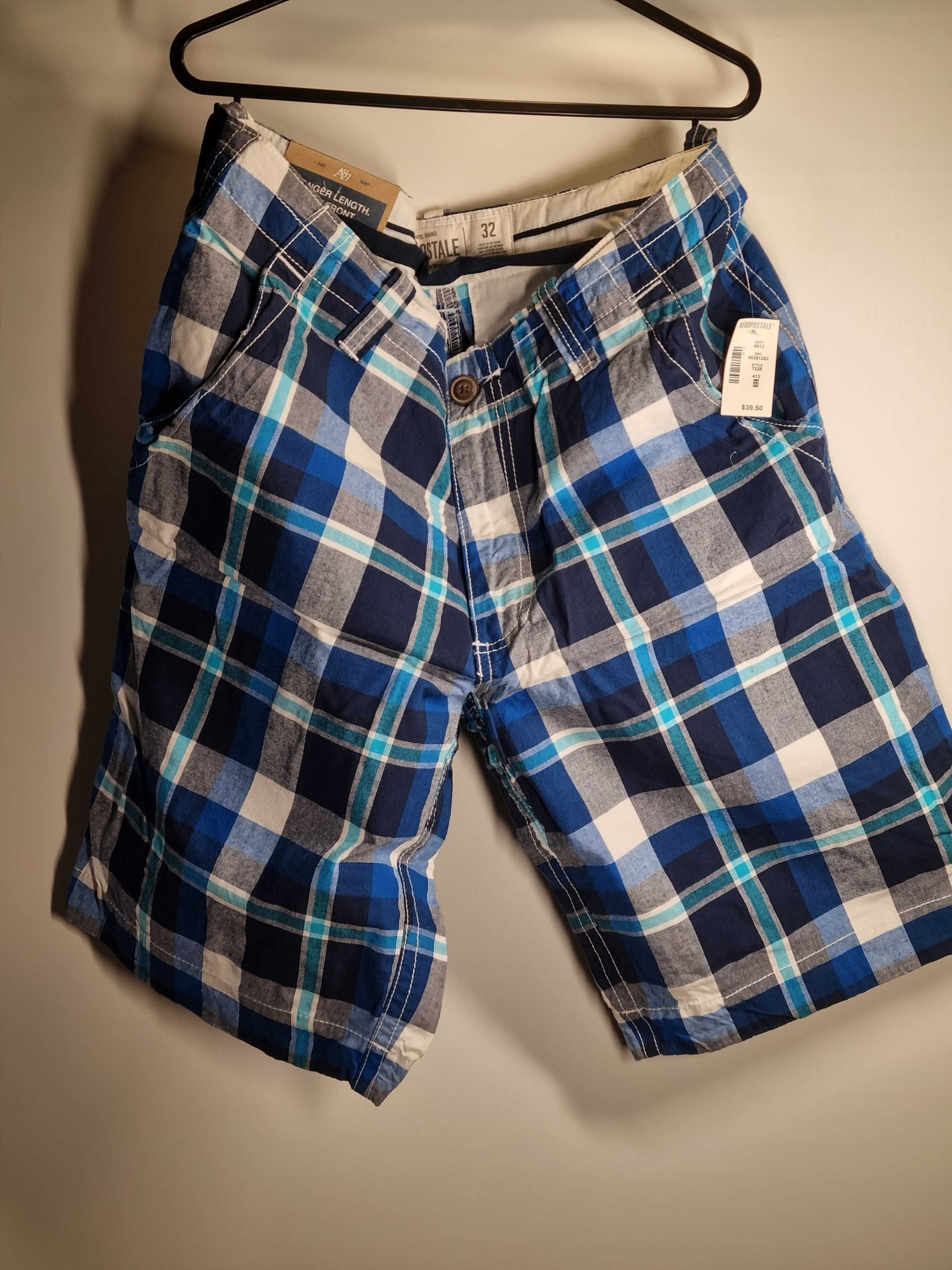 Pantaloni scurti Aeropostale Men's A87 Plaid - adusi din SUA