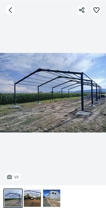 Vand structura metalica din stoc 7x25x4m