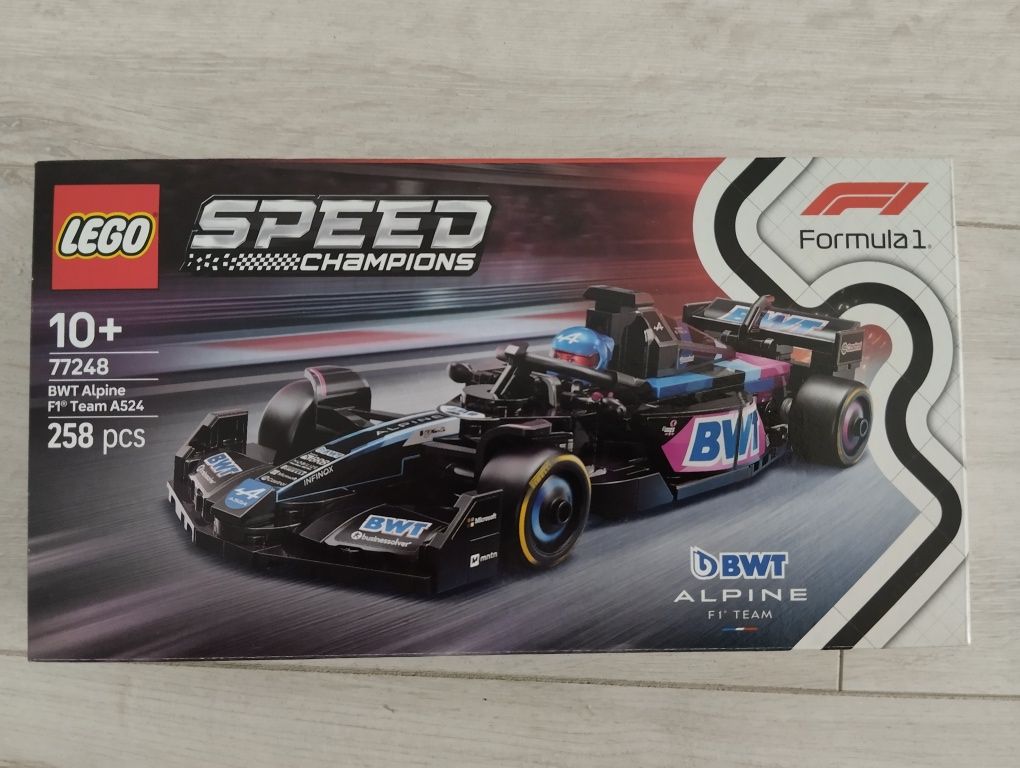 LEGO Speed Champions. Masina de curse BWT Alpine F1® Team A524 77248,