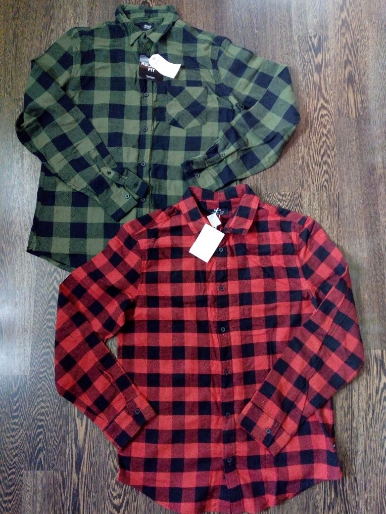 Нови мъжки ризи L-ка Bershka/Terranova/цената е на бр.