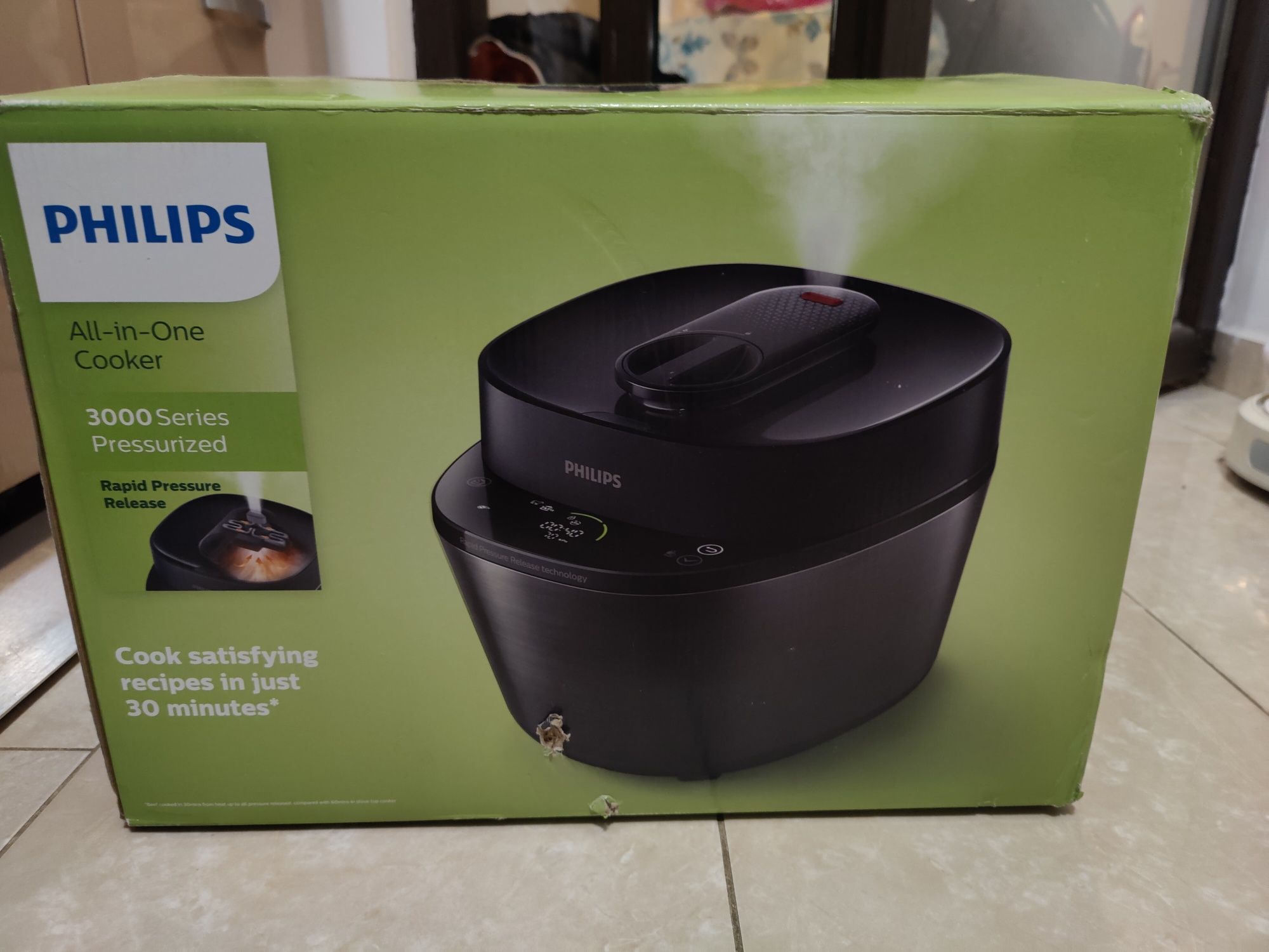 Multicooker PHILIPS All-in-One HD215140, 5l, 1000W, negru