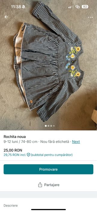 Rochita bebe next 80