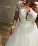 Rochie de mireasa White Lady si crinolina cu 2 cercuri