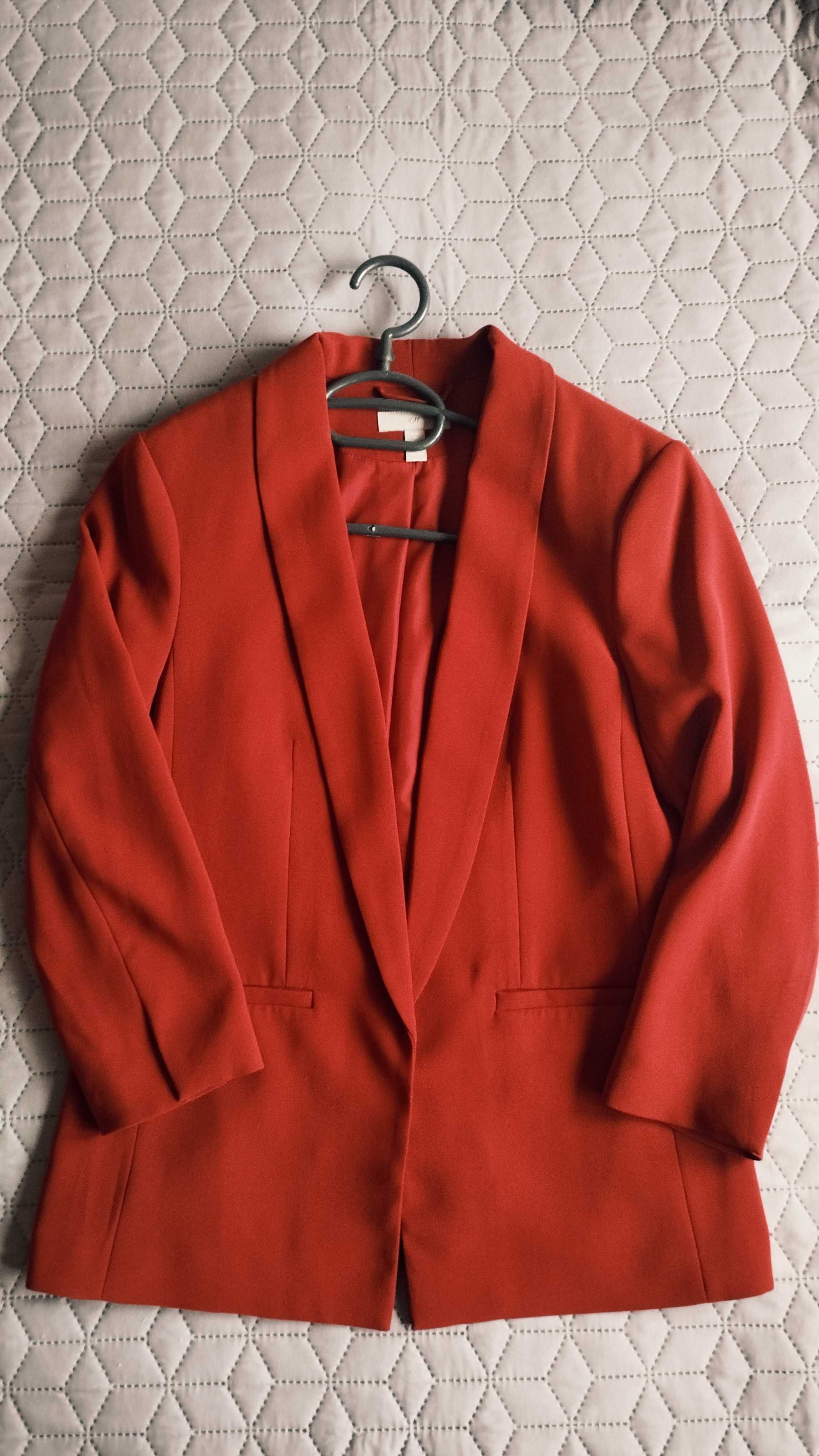 Дамско сако H&M в цвят керемида