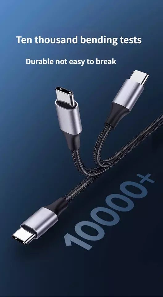 Кабель-адаптер VOXLINK PD 60 Вт с USB C на Type C 3A, быстрая зарядка,