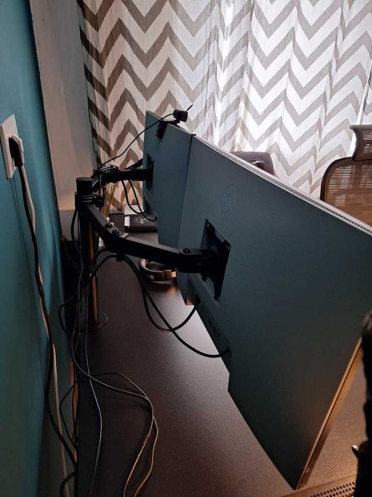 Monitor LED IPS DELL S2722DC, 27", QHD, argintiu