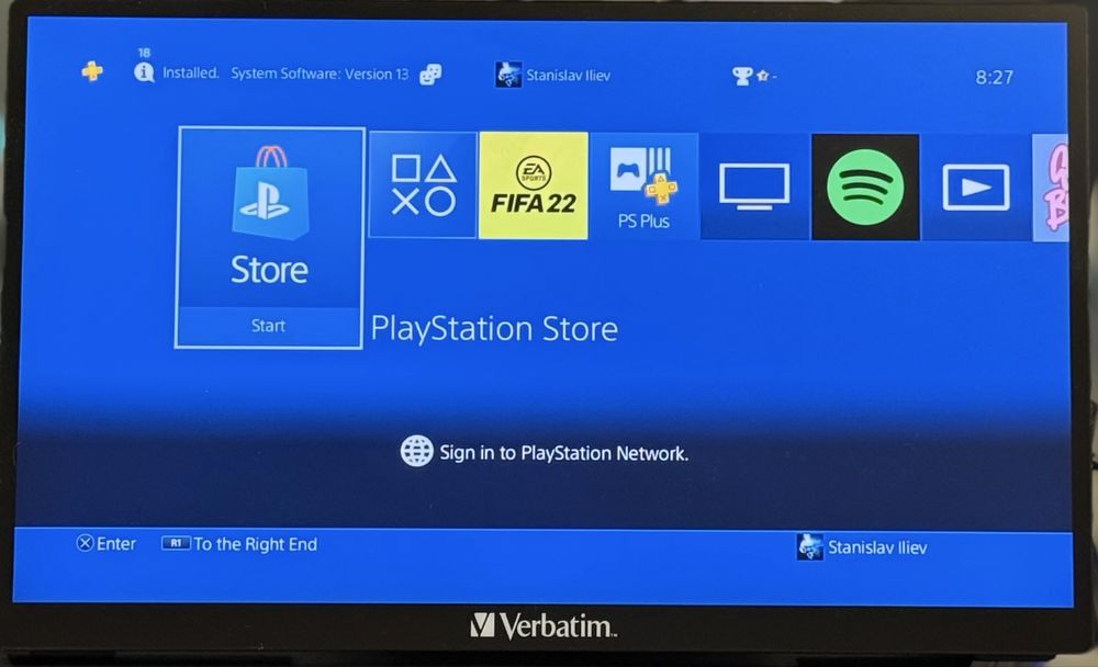 Конзола Playstation 4 PRO, 4K, 1ТВ, Sony PS4 Pro + 2 геймпада +9 игри