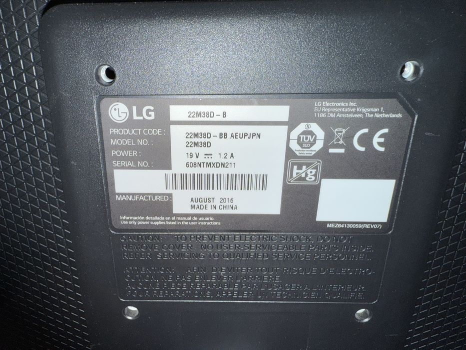 Monitor Philips/ LG 22 inch LED – Model 223V5LSB/01 DVI VGA