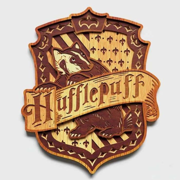 Герб - /Многослоен 3D герб Gryffindor/Harry Potter/Арт Дизайн/