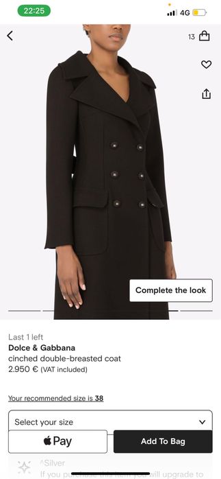 Palton Dolce Gabbana original