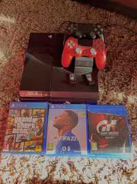 PlayStation 4(PS4)+Jocuri+2 manete+Statie de incarcare manete dubla