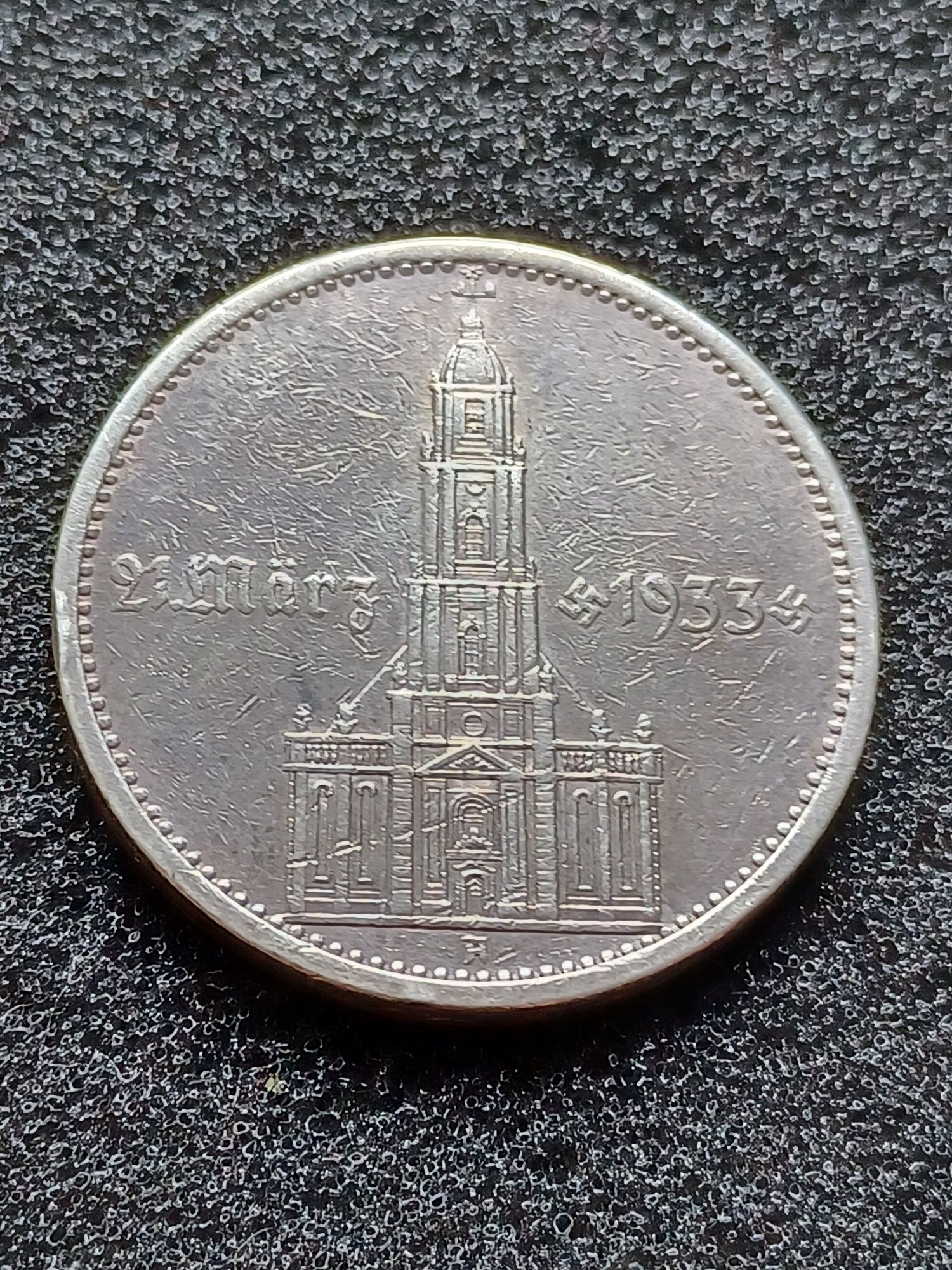 Moneda argint Germania Al Treilea Reich 5 reichsmarci 1934 cu data