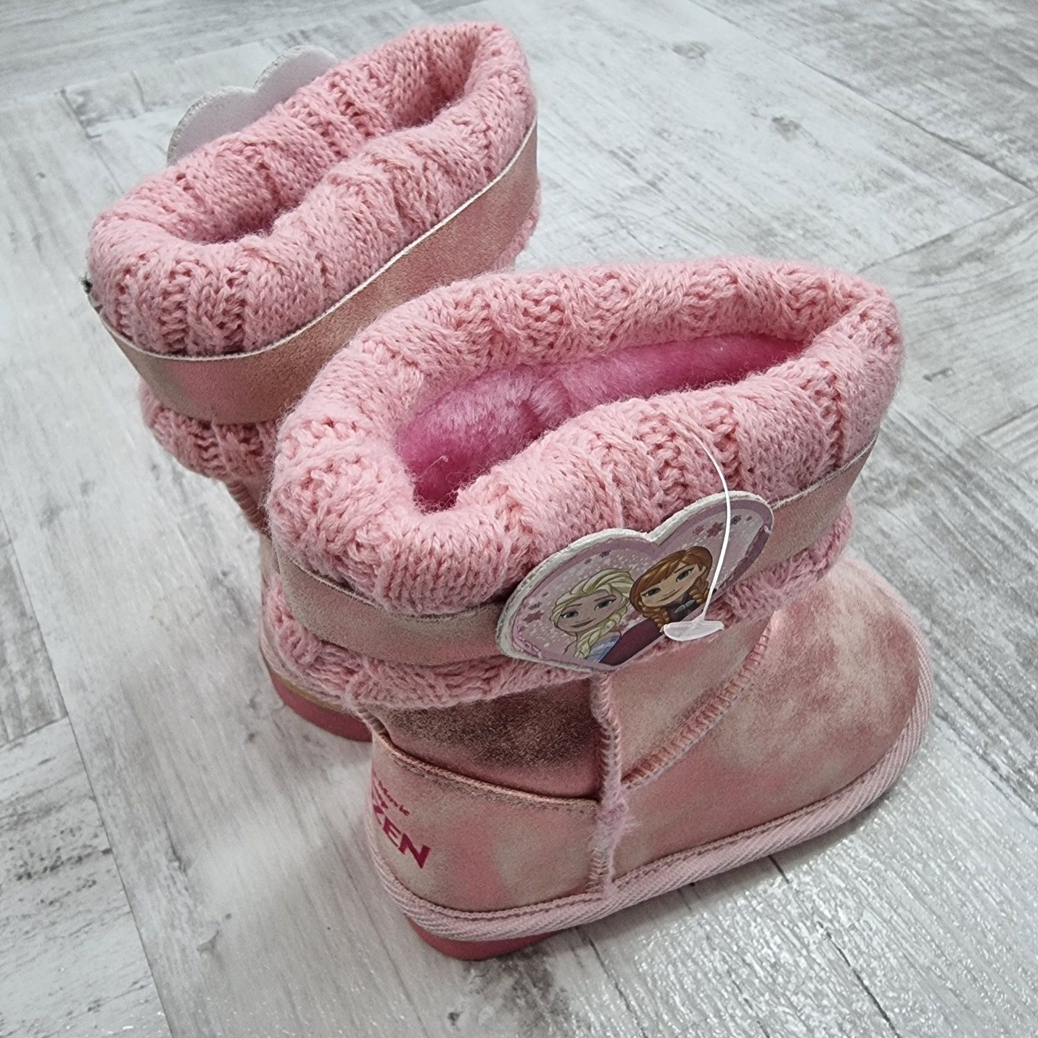 Cizme tip UGG Frozen fetite