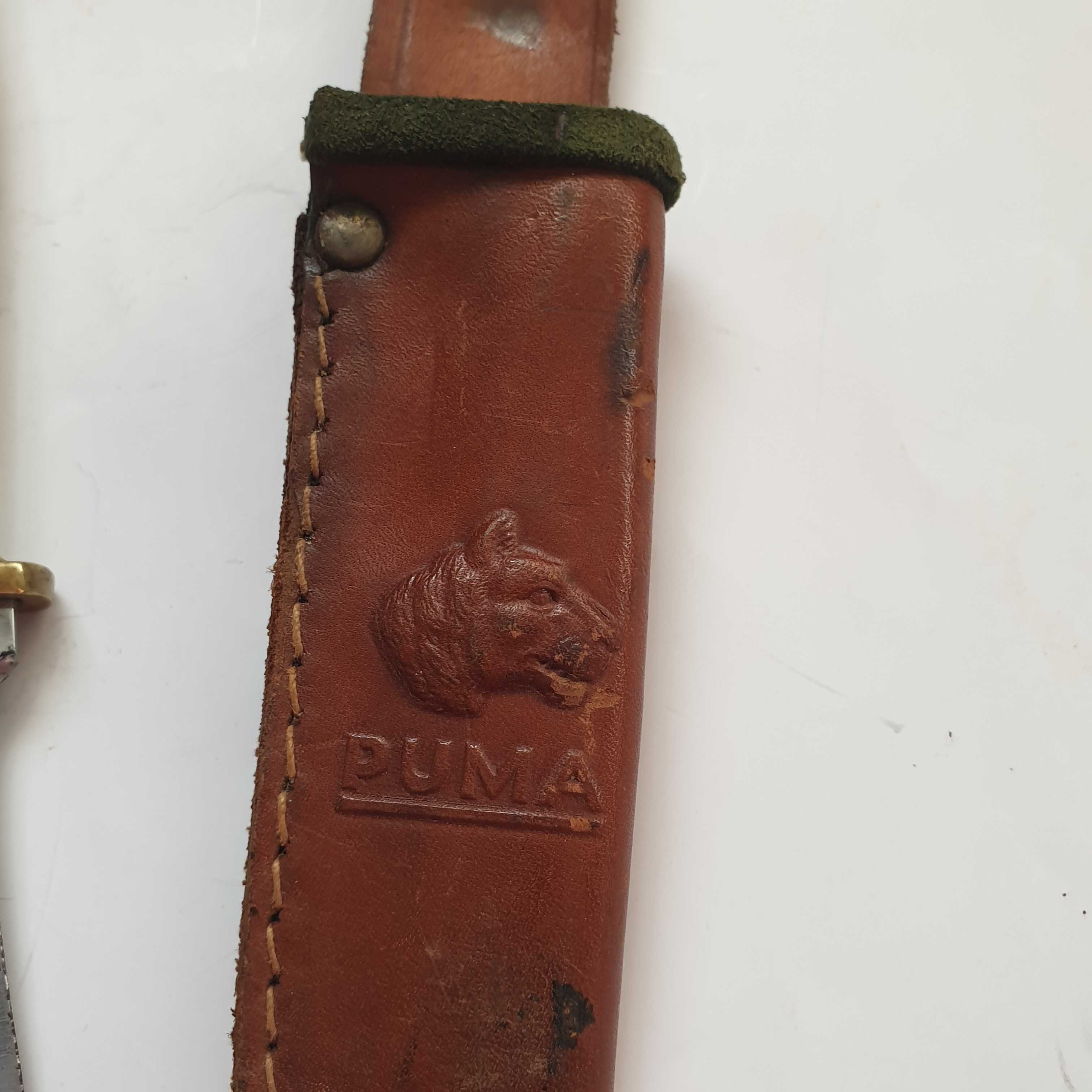 Стар нож PUMA Germany 1967година, 6397, с кожена кания