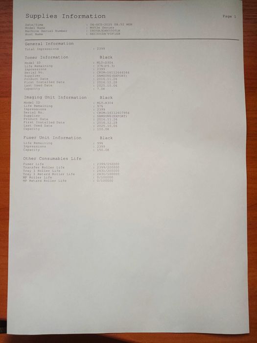 Samsung proExpress M4530dn