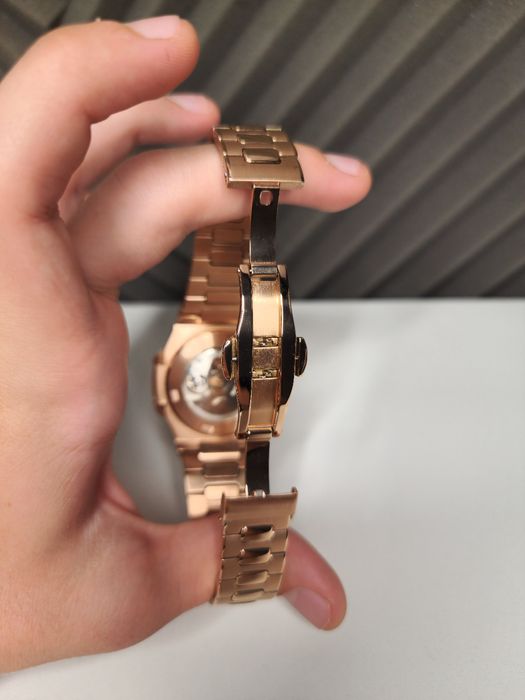 Seiko Mod Nautilus Rose Gold