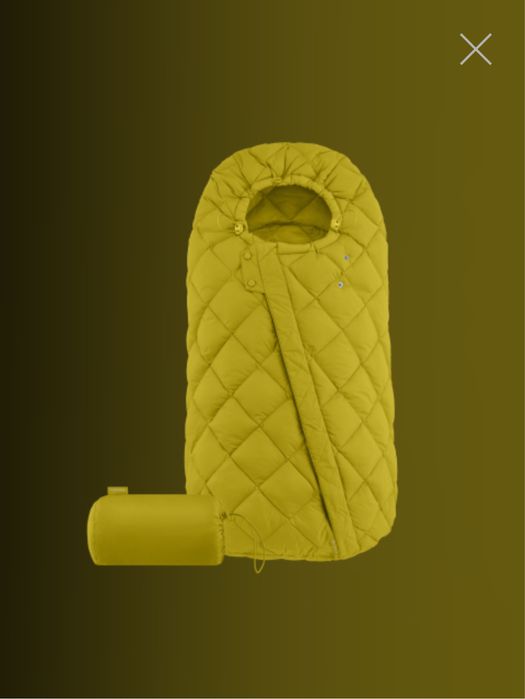 Термочувал за кошница за кола Cybex Snogga Mini, Mustard Yellow