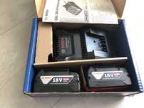 Set 2 acumulatori Bosch 18V 4AH plus incarcator