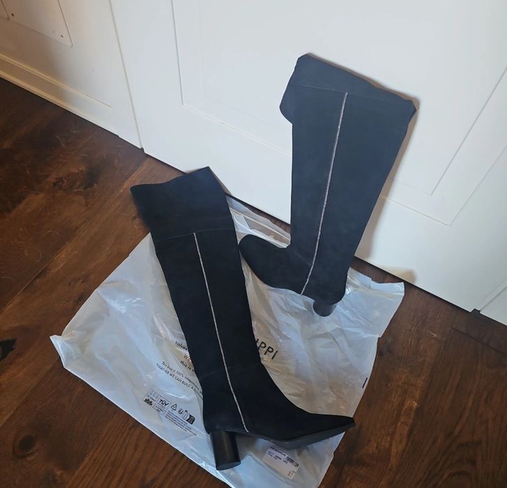 Cizme lungi din piele naturala – brand de lux Fabiana Fillipe