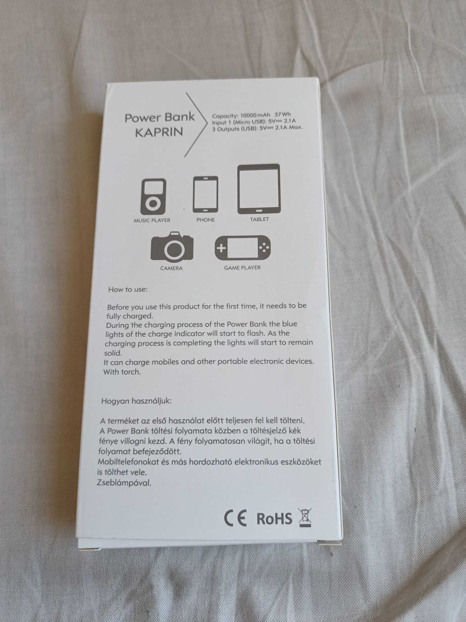 Power bank Plomari 10 000 mAh